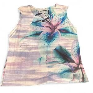 Women's Multi and Blue Vests-tanks-cami